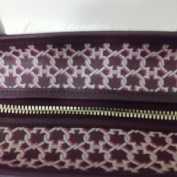 Kate Spade Link Zip Tote Pink Burgundy Saffiano PV - Picture 10 of 16